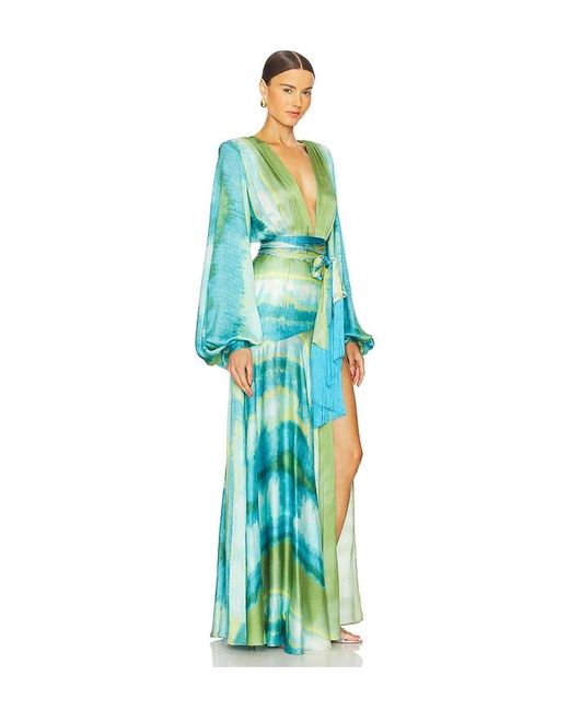 Bronx and Banco Blue Carmen Coastal Gown