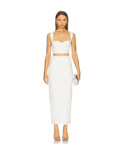 superdown White Veneda Skirt Set