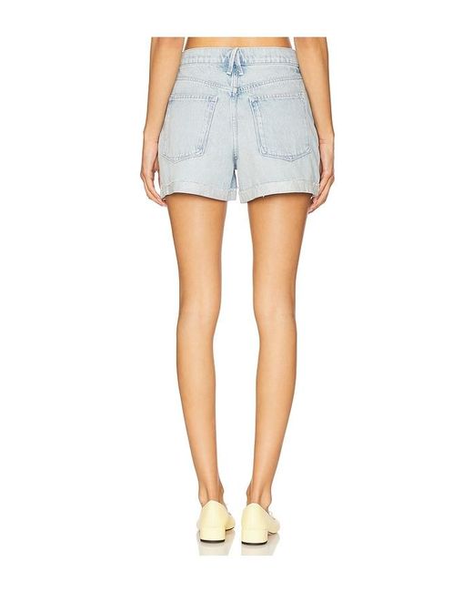 GOOD AMERICAN Blue Good '90S Shorts