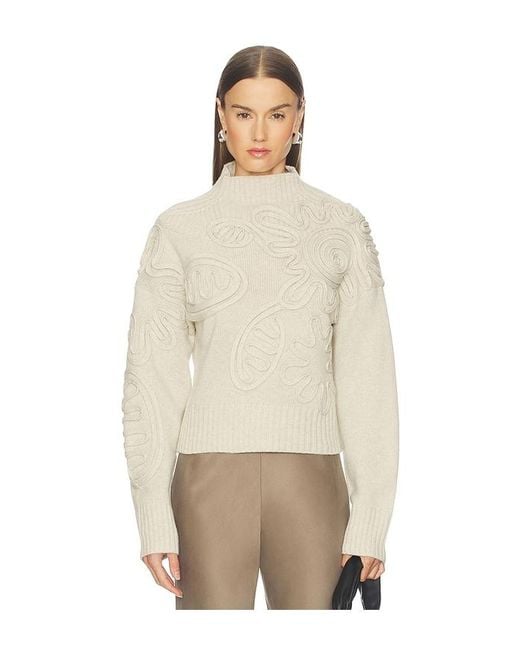 Cult Gaia Natural Deva Knit Sweater
