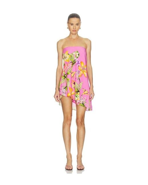 Rococo Sand Red Mini Dress