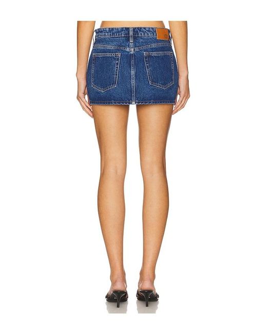 EB DENIM Blue Cherry Mini Skirt
