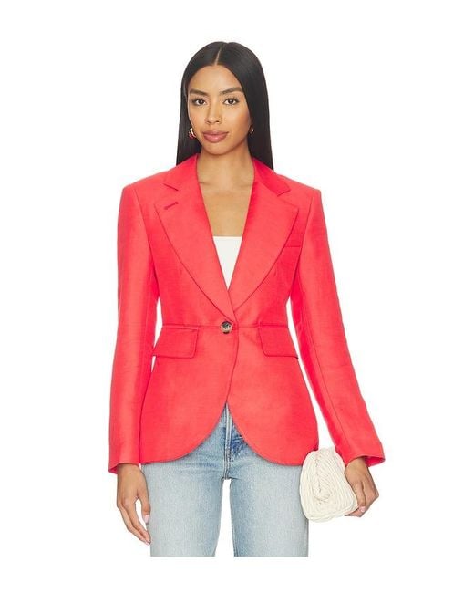 Smythe Red Seamed Blazer