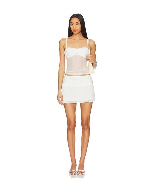 MORE TO COME White Carmine Cami Top