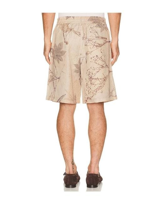 Feng Chen Wang Natural Printed Plant Dye Shorts for men