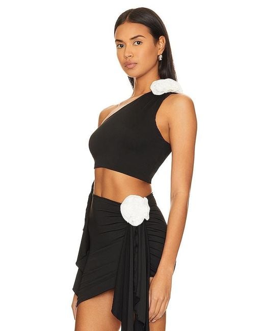 Lovers + Friends Black Cordelia Top