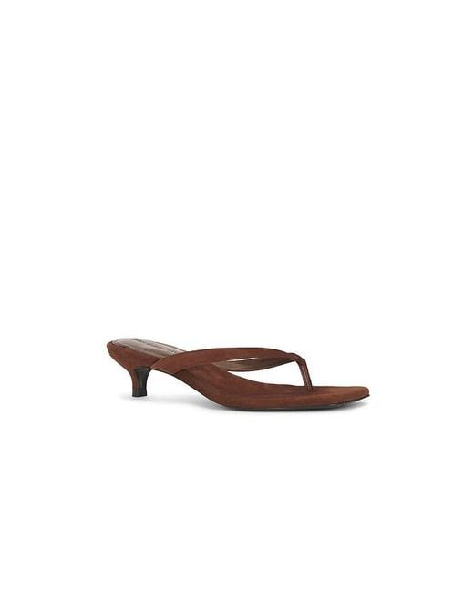 Black Suede Studio White Kendal 35 Mule