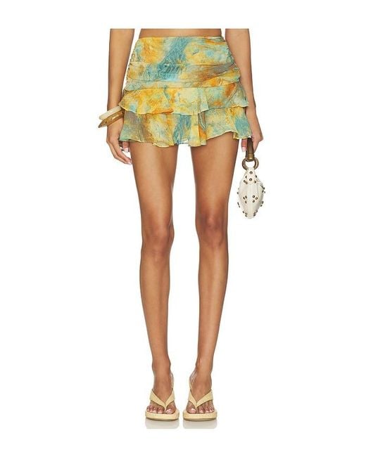 MISA Los Angles Yellow Finn Skirt