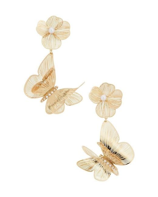 Lovers + Friends White Freya Earrings