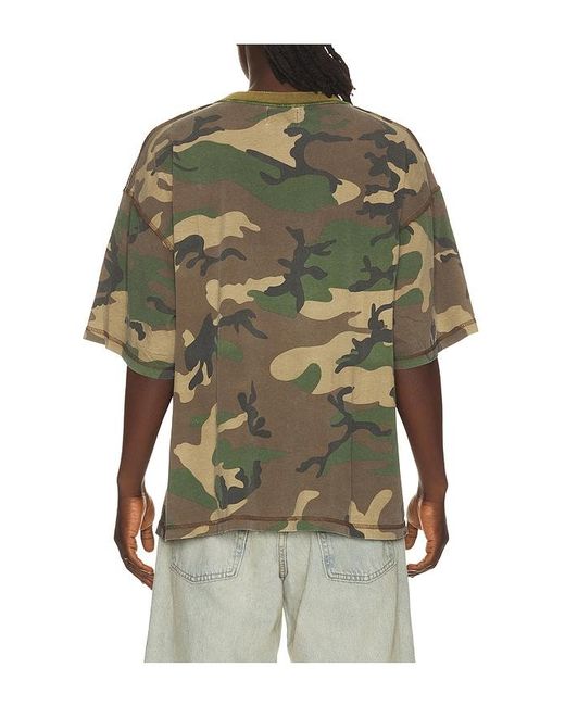 DIET STARTS MONDAY Multicolor Eagle Tee for men