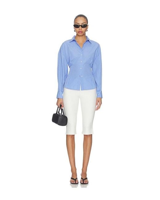 FAVORITE DAUGHTER Blue The Back Story Shirt