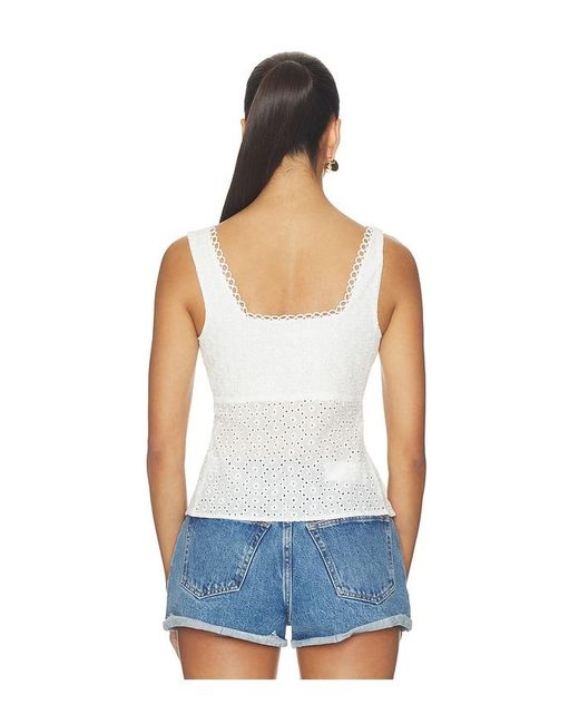 MORE TO COME Blue Lanika Top