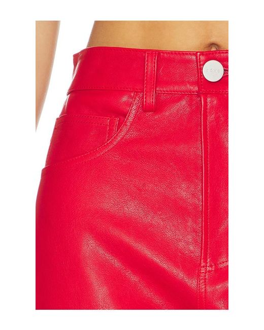 Rohe Red Baggy Leather Trouser