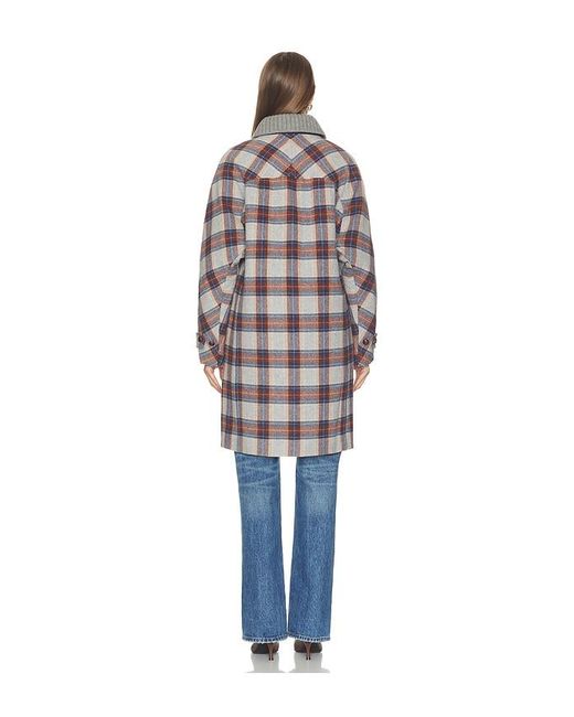 Veronica Beard Blue Laurent Dickey Coat With Collar