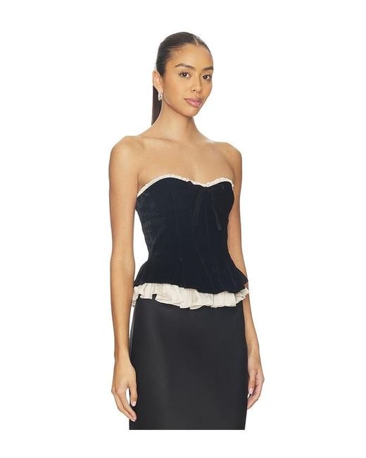 LPA Black Lauretta Corset Top