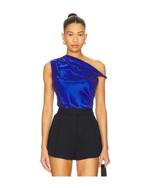 Amanda Uprichard Blue Modesto Top