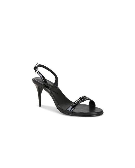 SCHUTZ SHOES Black Aurora Sling Mid Sandal