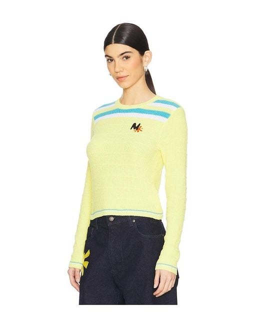MSGM Yellow Strick Striped