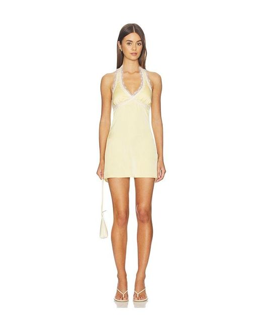 MORE TO COME Natural Jovie Mini Dress