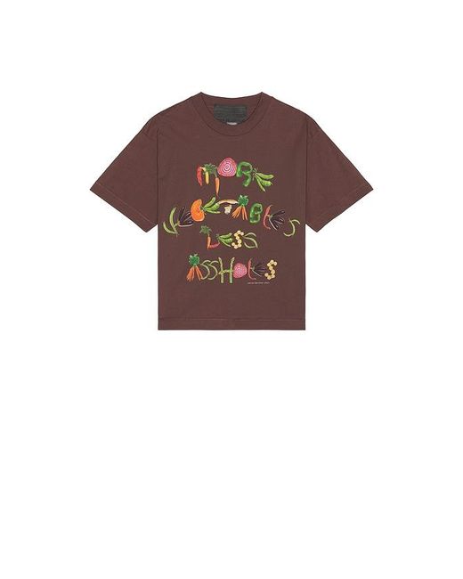 JUNGLES Brown More Vegetables Tee for men