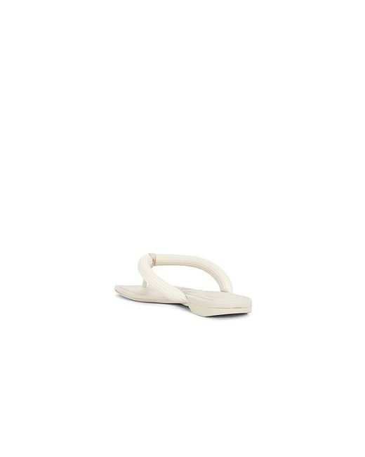 Alexander Wang White Jenna Tubular Flat Thong Sandal