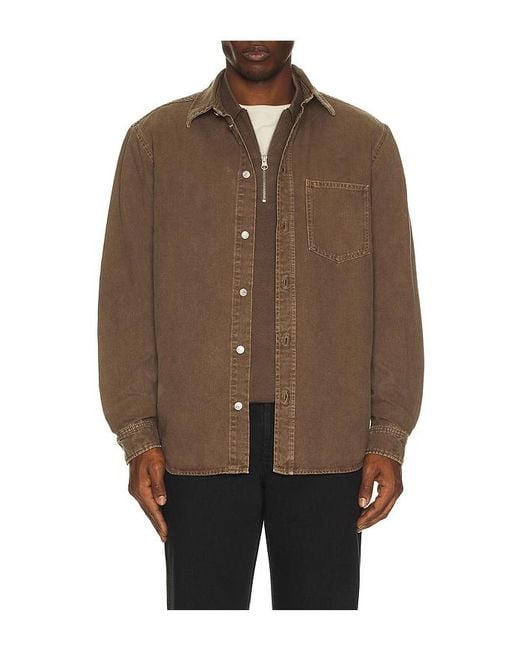 Samsøe & Samsøe Brown Sadamon P Overshirt for men