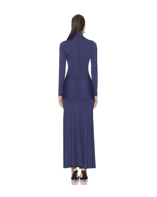 Bardot Blue Alix Maxi Tie Front Dress