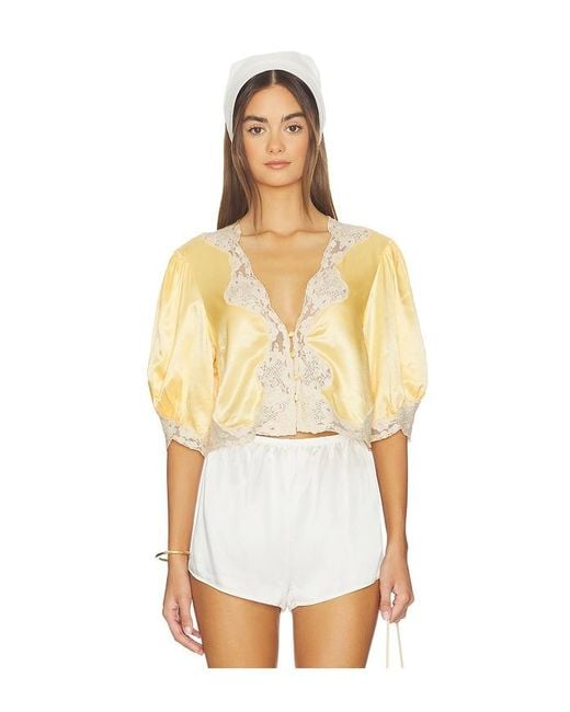 Rixo White Yasmin Top