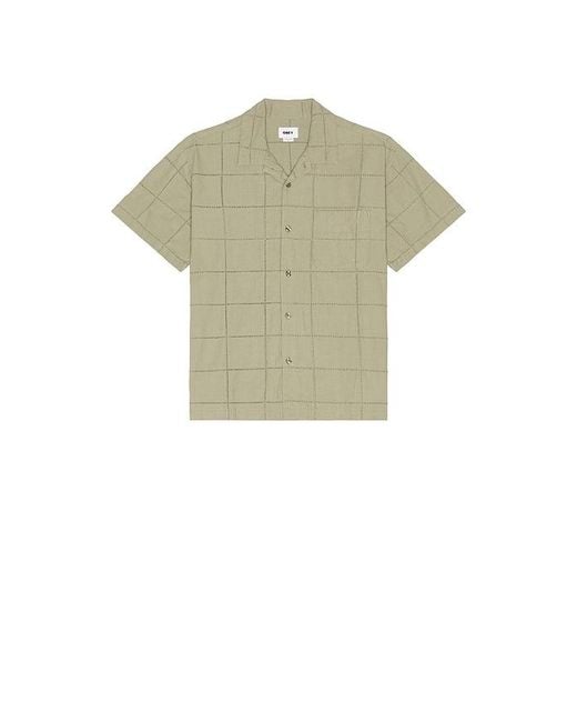 Obey Green Angelo Woven Shirt for men