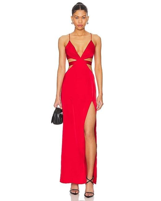 superdown Red Stacie Maxi Dress
