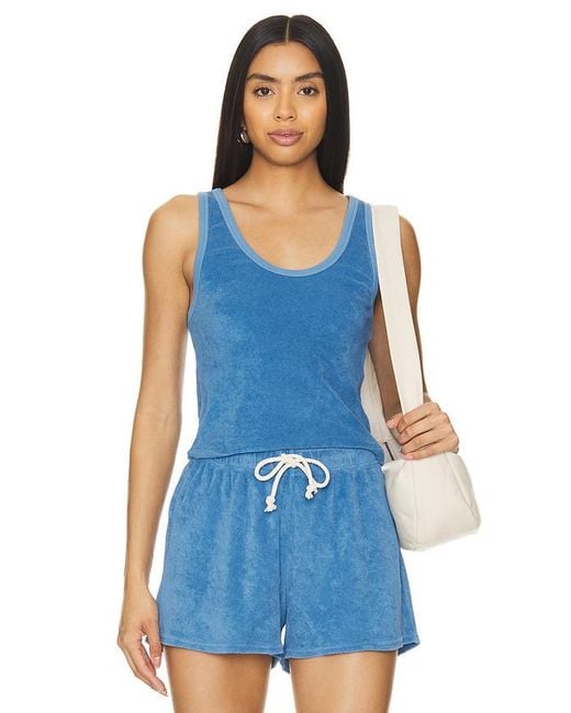PERFECTWHITETEE Blue Loop Terry Tank Top