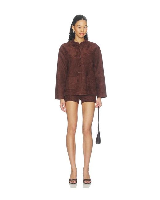 Amanda Uprichard Brown Brooklyn Shorts