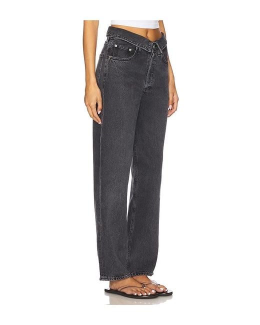 Agolde Black Echo Taper Jeans
