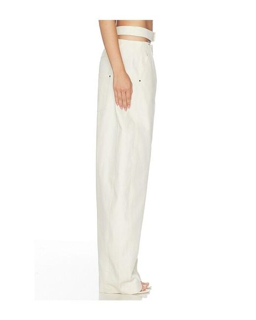 Camila Coelho White Cora Pants