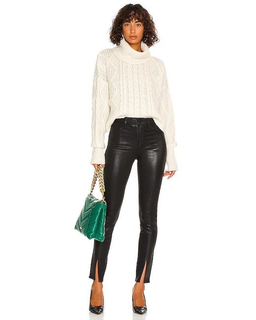 L'Agence Black Jyothi High Rise Split Ankle Jeans