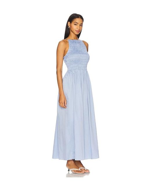 Faithfull The Brand White Maxikleid Laia