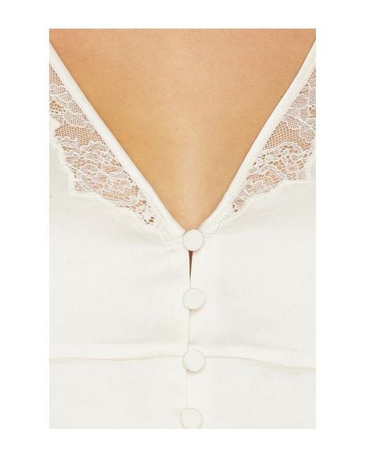 Citizens of Humanity White Lola Flutter Lace Sleeve Top