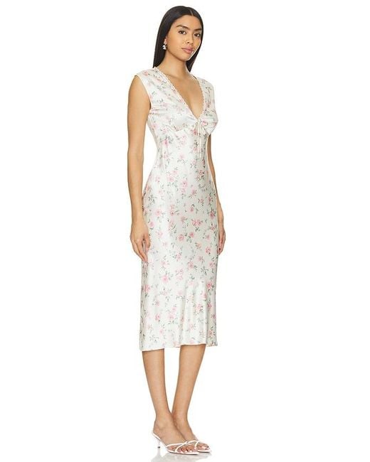 Tularosa White Tina Midi Dress