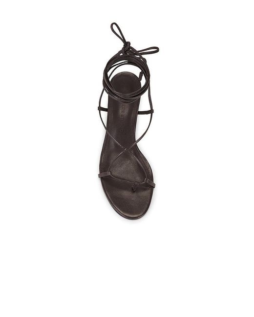 Black Suede Studio White Alix 50 Sandal