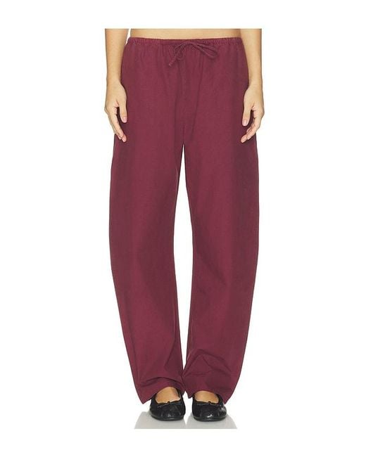 Leset Red Kyoto Drawstring Pant
