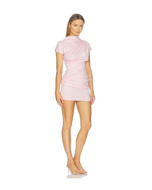 Line & Dot Pink X Revolve Archer Draped Mini Dress