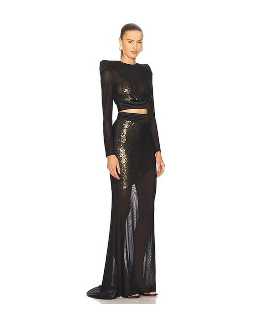 homecoming dress with tulle skirt Stacees Glitter Prom Hunter Green Ruffled Floor Length A-line flowy prom dress with slit main image 0