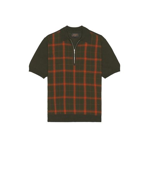 Camisa Half En Color Verde Oliva Talla (También En S, M, Xl) Beams Plus de hombre de color Brown