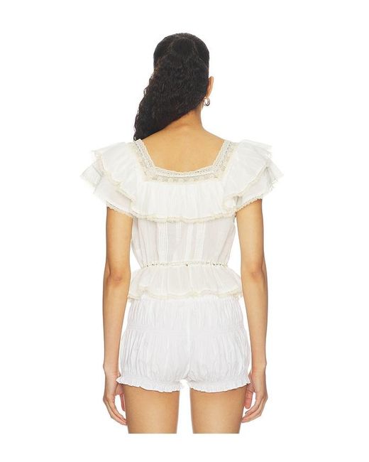 Rixo White Melisa Top