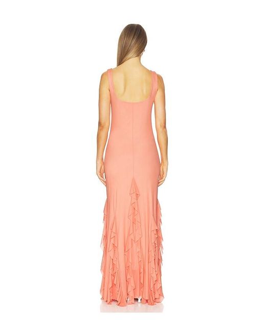 Especia Multicolor Radiant Peach Long Dress