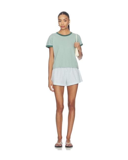Leset Blue Margo Ringer Tee