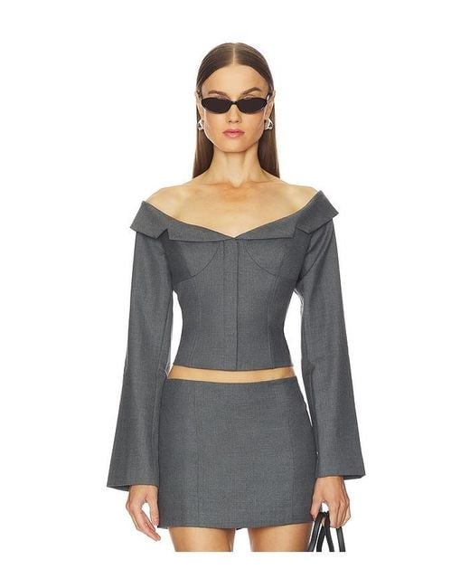 Camila Coelho Black Arden Top