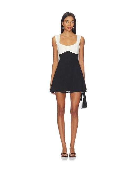 MORE TO COME Black Monica Mini Dress