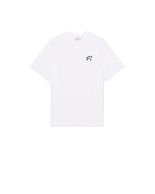 Malbon White Bermuda Playa Tee for men