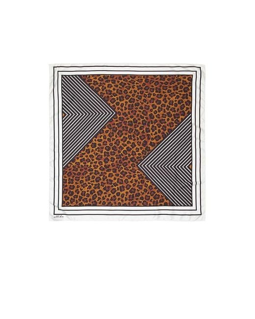 Ettika Black Leopard Stripe Scarf